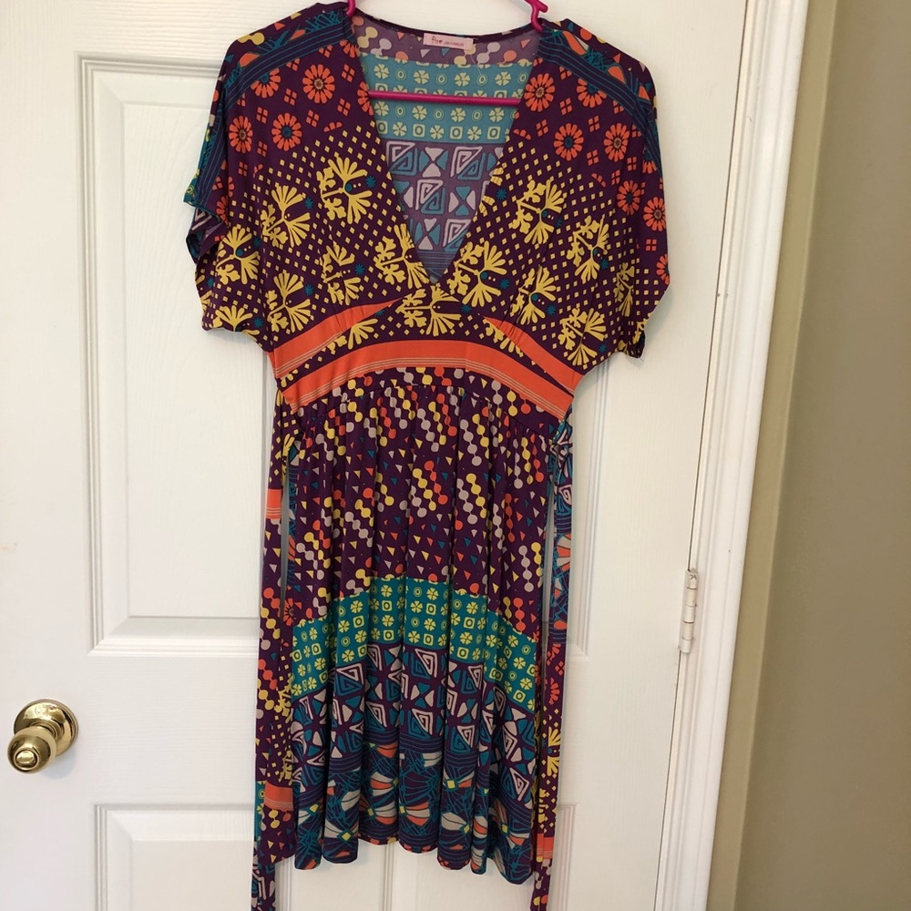 Boho style dolman sleeve dress
